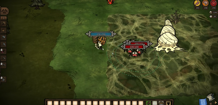 饥荒地下一层蜘蛛巢怎么清理1