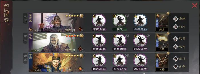 率土之滨皇甫嵩怎么配点好3