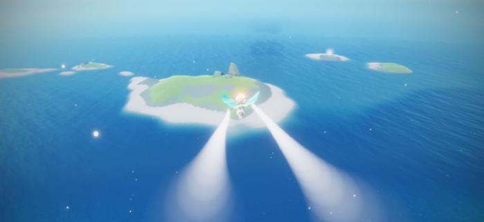 光遇圣岛海上的巨石怎么过1