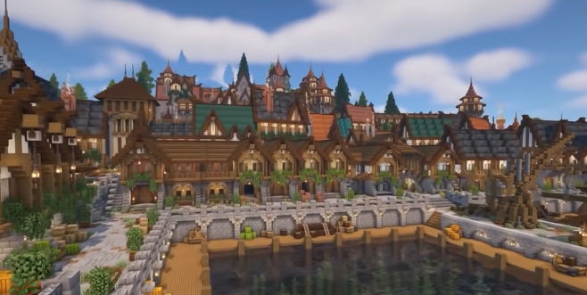 我的世界如何建造小镇1