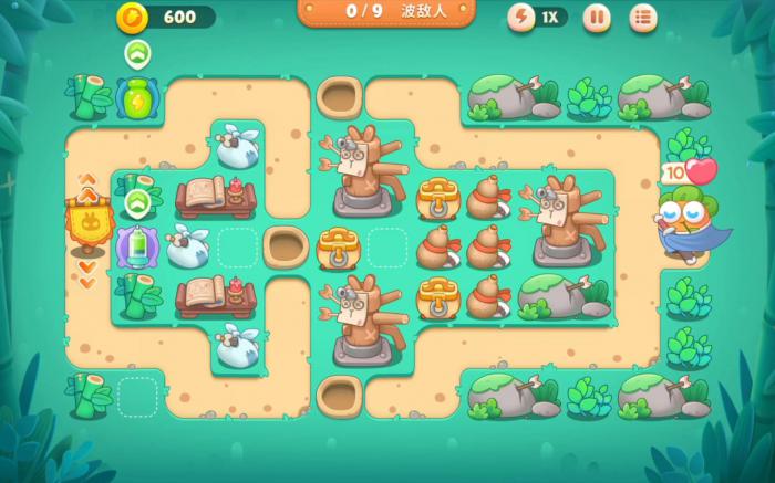 保卫萝卜卧兔藏龙第32关怎么过1