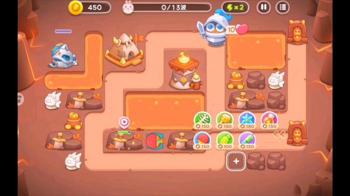 保卫萝卜4饿龙传说第60关怎么过1