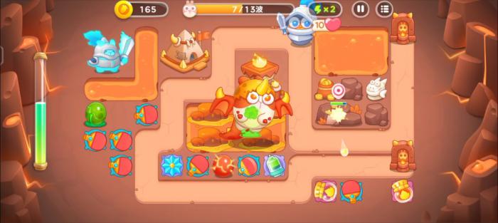 保卫萝卜4饿龙传说第60关怎么过2