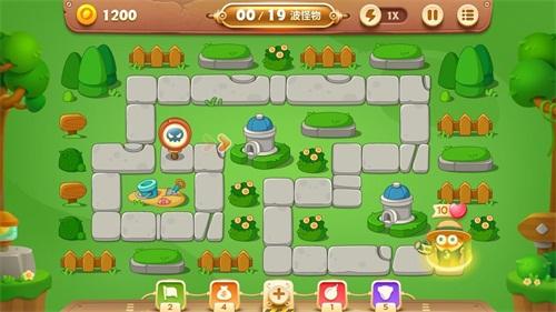 保卫萝卜3游乐场攻略第三关金币箱怎么打?1