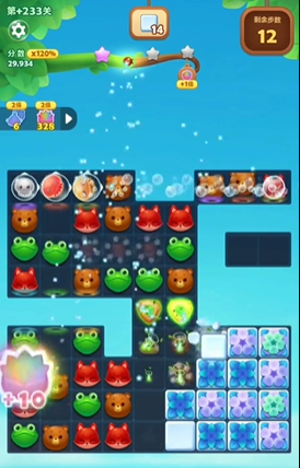 开心消消乐233关隐藏关怎么过2