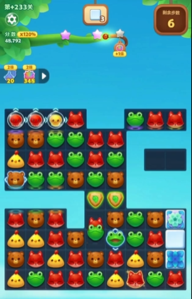 开心消消乐233关隐藏关怎么过3