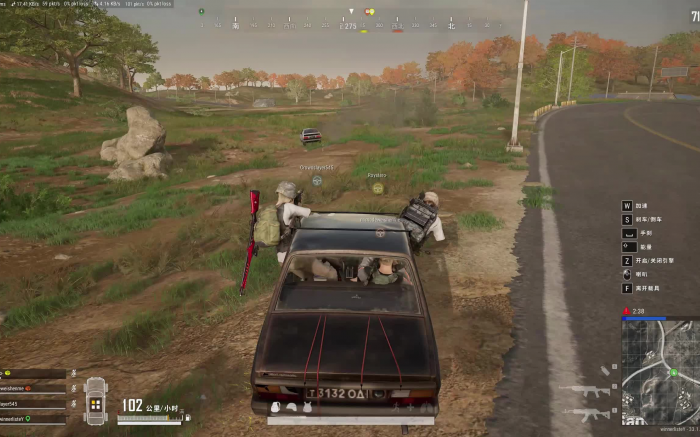 绝地求生如何车上射击2