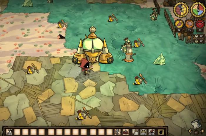 饥荒联机版战争瓦器人该怎么打1