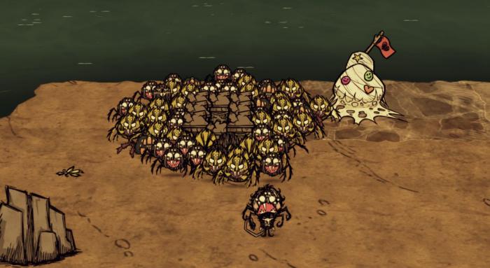 饥荒联机版如何应对喷射蜘蛛2