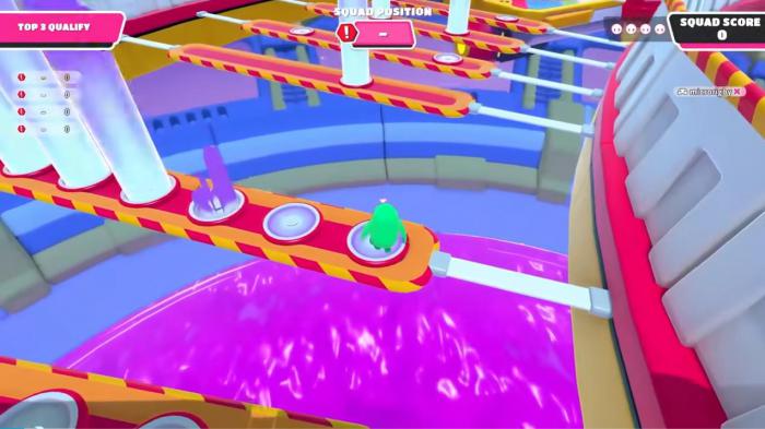 糖豆人悬浮板怎么过1