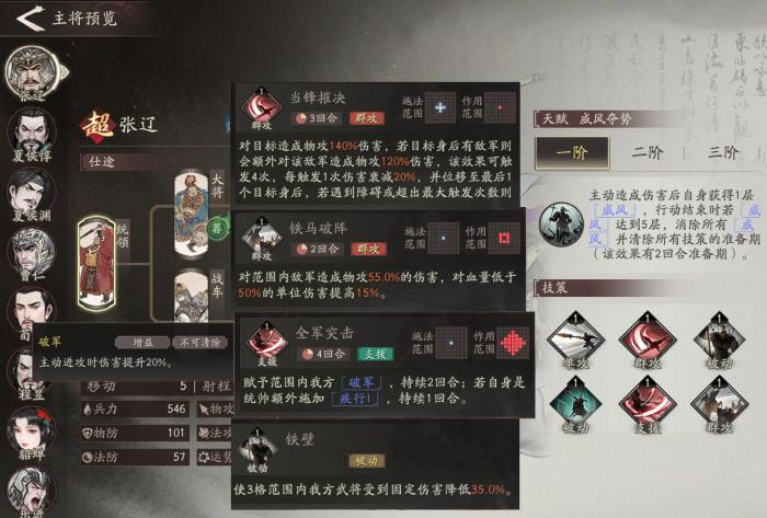 三国望神州张辽技能加点攻略2