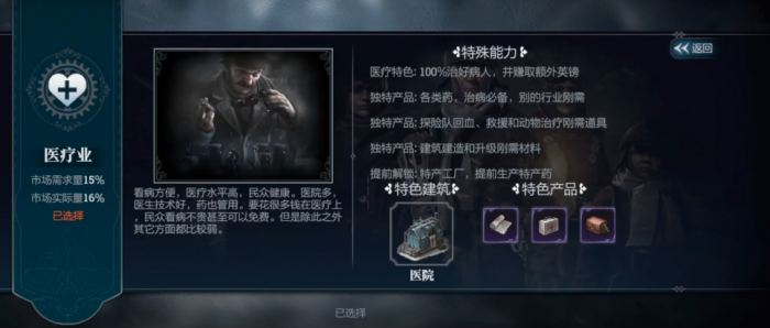 冰汽时代产业特色有哪些2