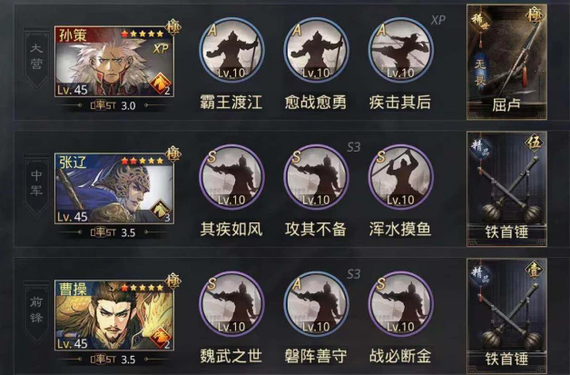 率土之滨配将需要考虑哪些方面2