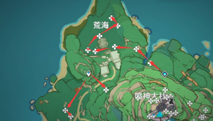 原神绯樱绣球位置在哪4