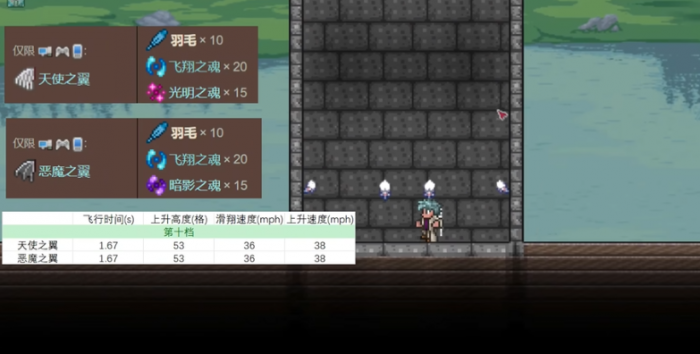 泰拉瑞亚翅膀怎么合成1