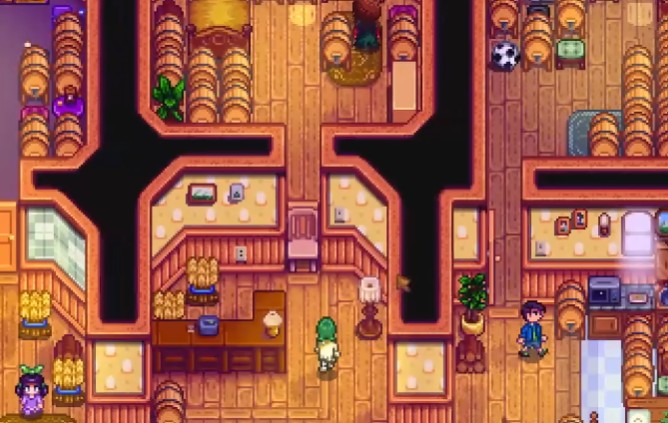 星露谷物语如何卡柱村民的进出_星露谷物语村长门口