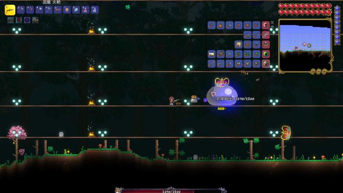 泰拉瑞亚如何击杀史莱姆王2