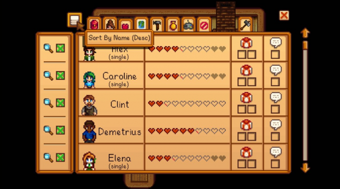 星露谷物语人物十心怎么弄2