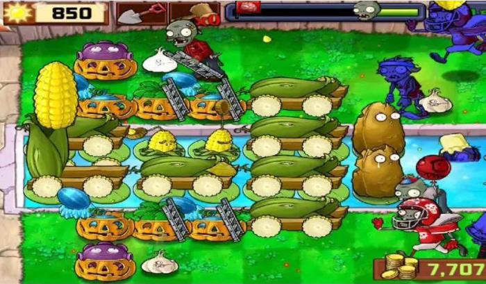 植物大战僵尸无尽关卡怎么搭梯子3