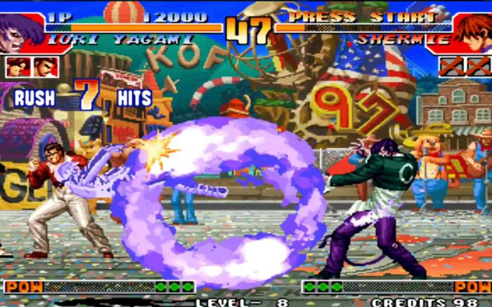 拳皇97屠蛇大蛇怎么连两个阳光3