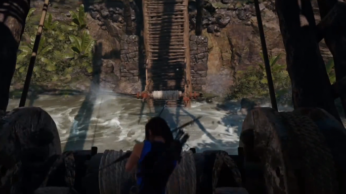 古墓丽影暗影过桥那关怎么过1