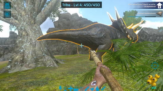 方舟生存进化中如何驯服三角龙3