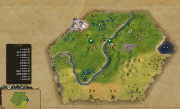 文明6怎么看随机的什么地图1