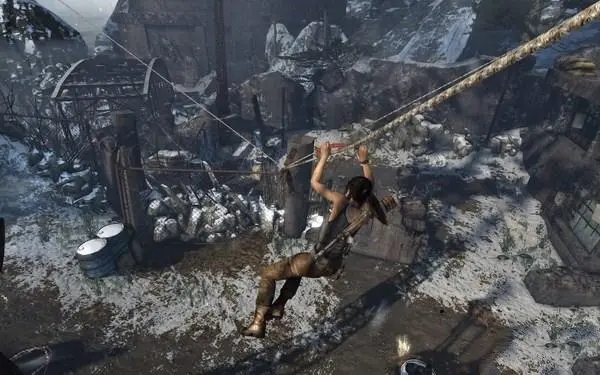 古墓丽影怎么躲避石头1