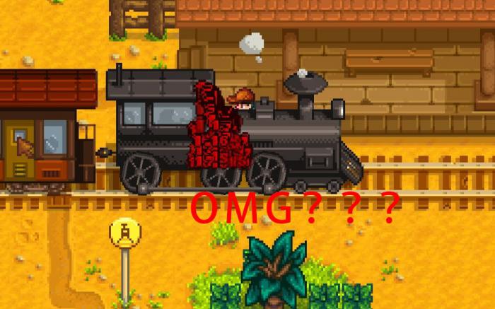 星露谷物语怎么让火车掉东西1