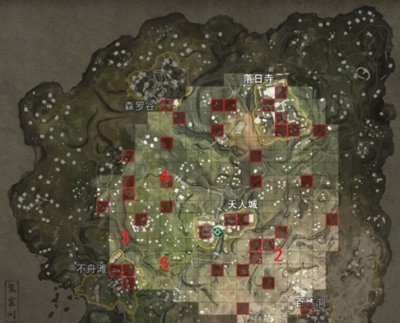 永劫无间追击任务位置图都在哪2