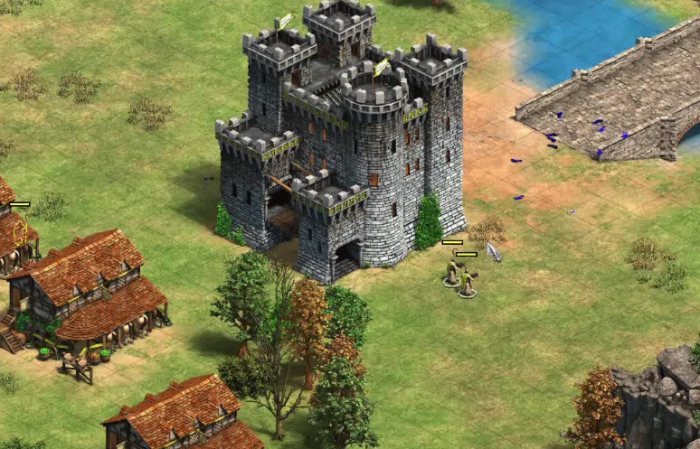 帝国时代2怎么快速升城堡等级1