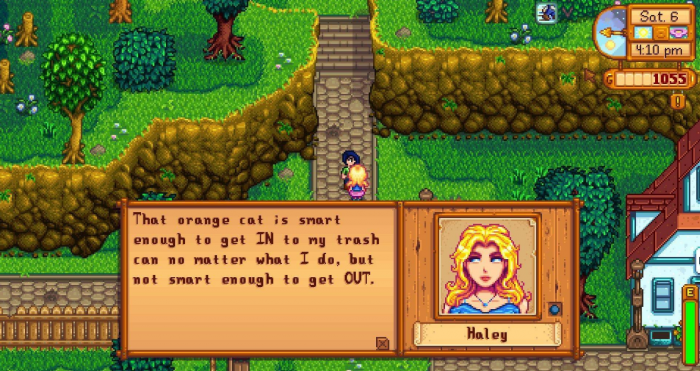 星露谷物语海莉每天会在哪里出现_星露谷物语海莉会外遇吗