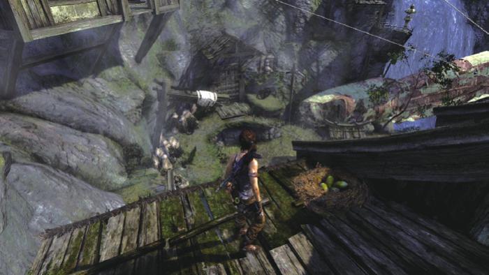 古墓丽影10怎么过山中基地1