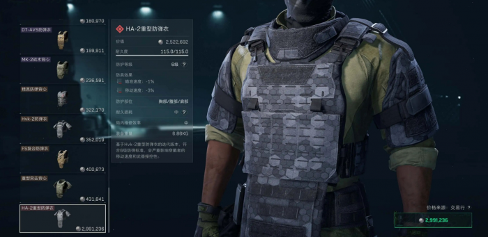 三角洲行动六级防弹衣哪些好用1