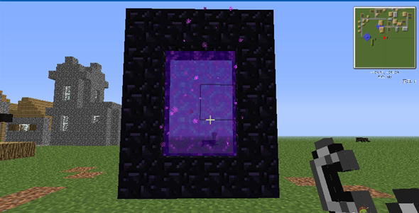 我的世界怎么制作并激活地狱门_我的世界如何制作地狱门