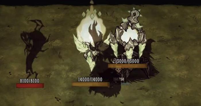 饥荒当中遇到暗影生物该怎么办1