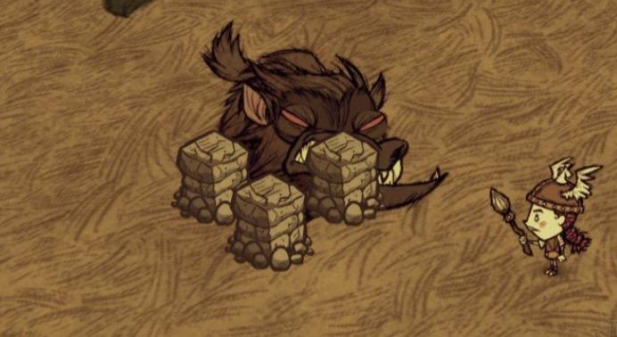 饥荒当中的座狼该怎么去打3