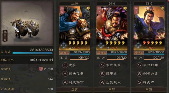 三国志战略版虎卫盾强度如何1