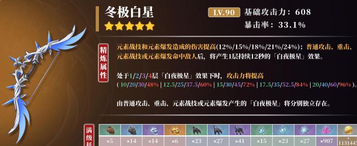 原神甘雨武器推荐排行是什么2