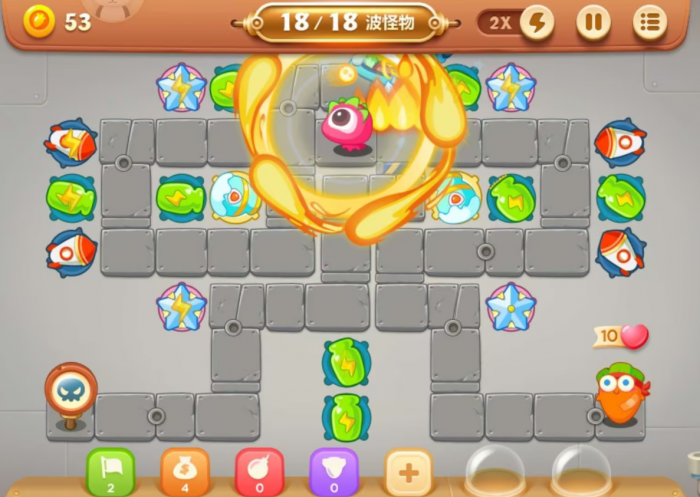 保卫萝卜3怎么刷小吉2