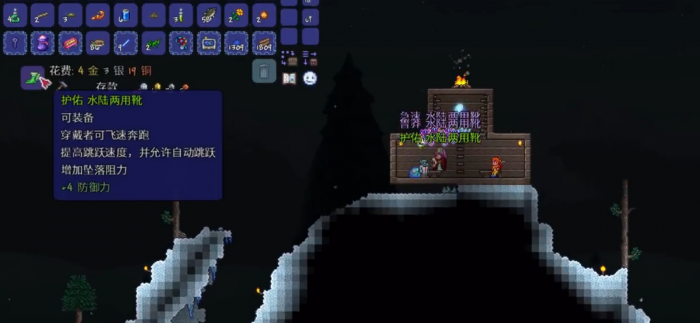 泰拉瑞亚肉前怎么配装和建刷怪场2