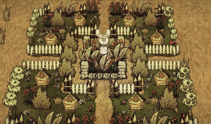 饥荒联机版蜂箱花园怎么建造1