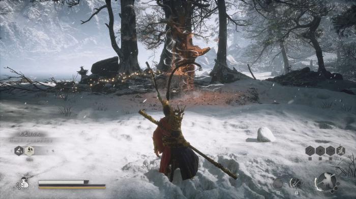 黑神话悟空小西天雪山径有什么道具_黑神话悟空四大天王怎么打