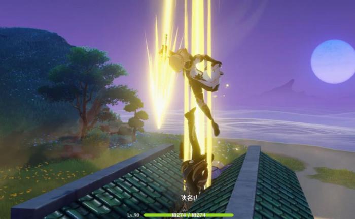 原神如何平地打出下坠攻击3