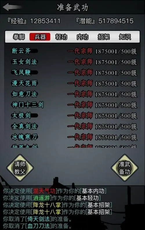 放置江湖神兵注入内力有什么用3