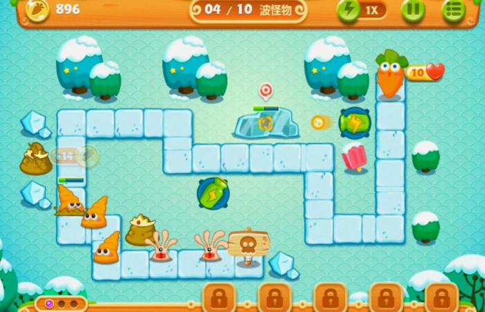 保卫萝卜2第52关怎么打2