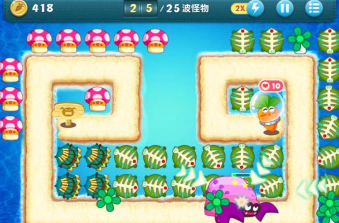 保卫萝卜2第77关额外任务攻略是什么3