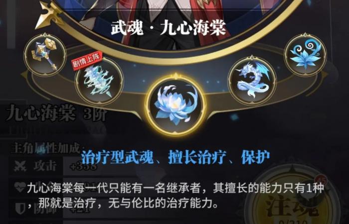 斗罗大陆游戏九心海棠怎么搭配3