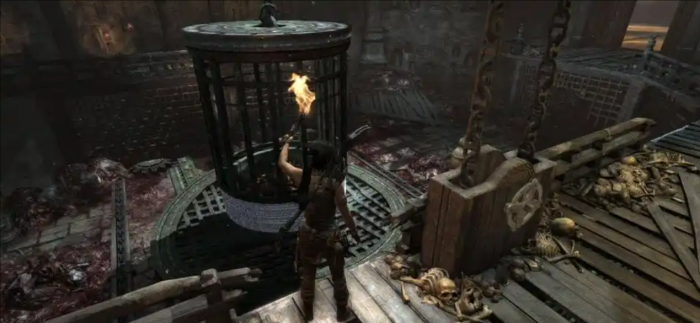 古墓丽影铁笼怎么过_古墓丽影铁笼跳不过去