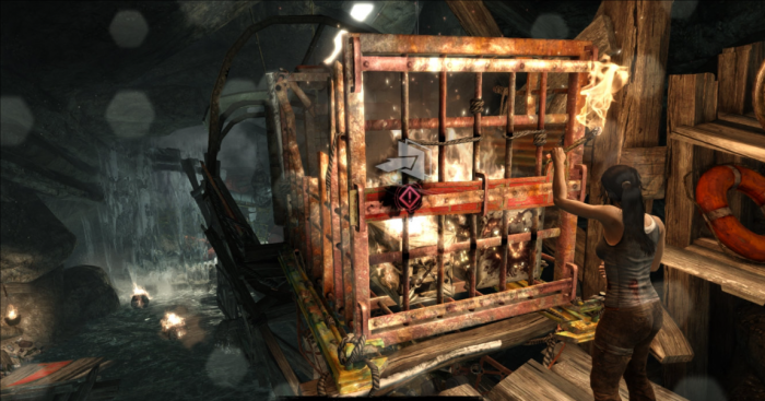 古墓丽影铁笼怎么过2